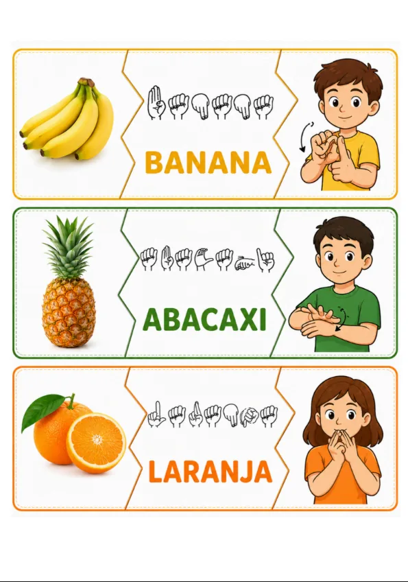 Exemplo do jogo Encaja Frutas en LSM