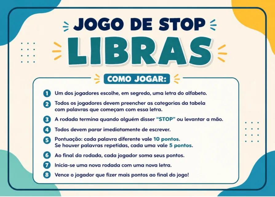 Exemplo do jogo LSM STOP